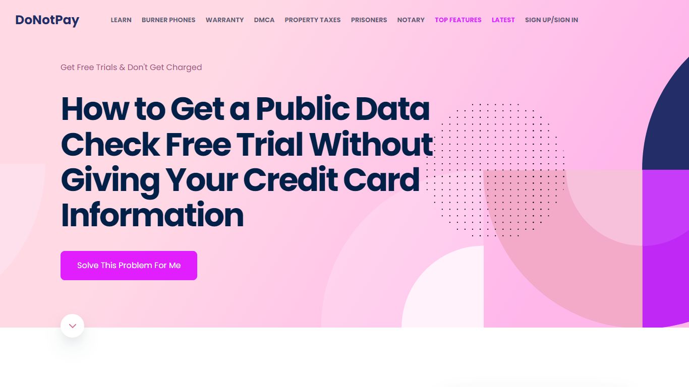 Get Public Data Check Free Trial With A Virtual Credit Card ... - DoNotPay